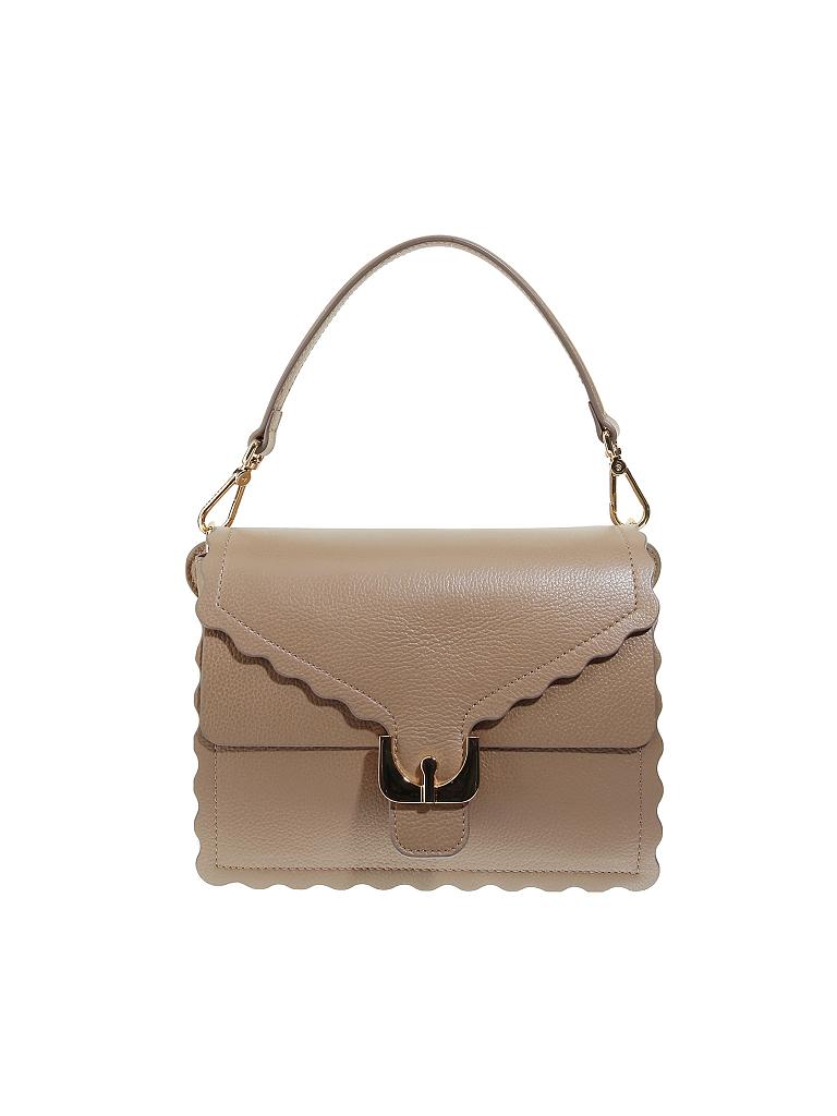 COCCINELLE | Ledertasche - Umhängetasche "Ambrine Merletto" | beige