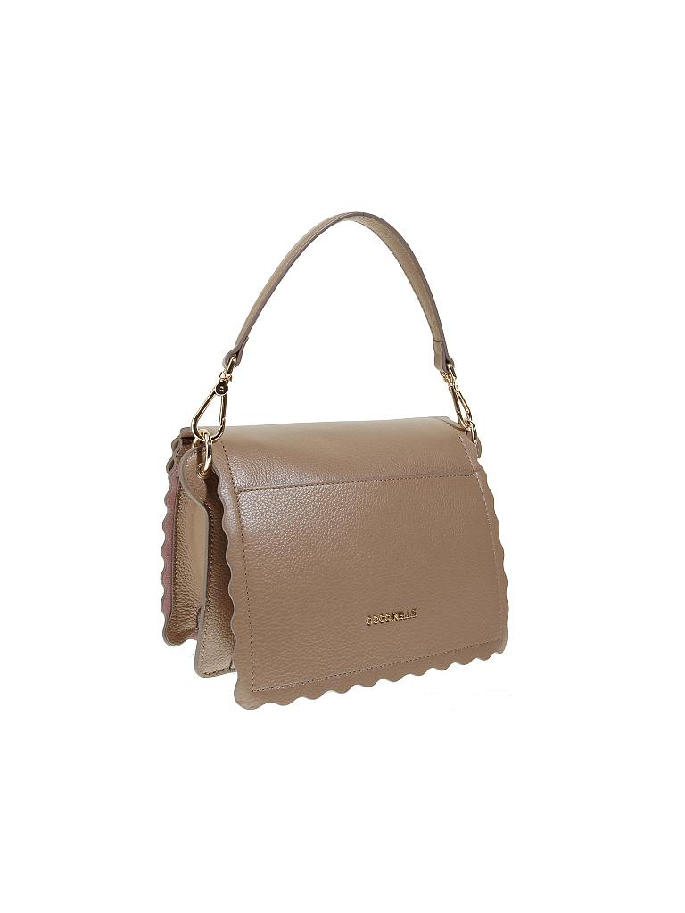 COCCINELLE | Ledertasche - Umhängetasche "Ambrine Merletto" | beige