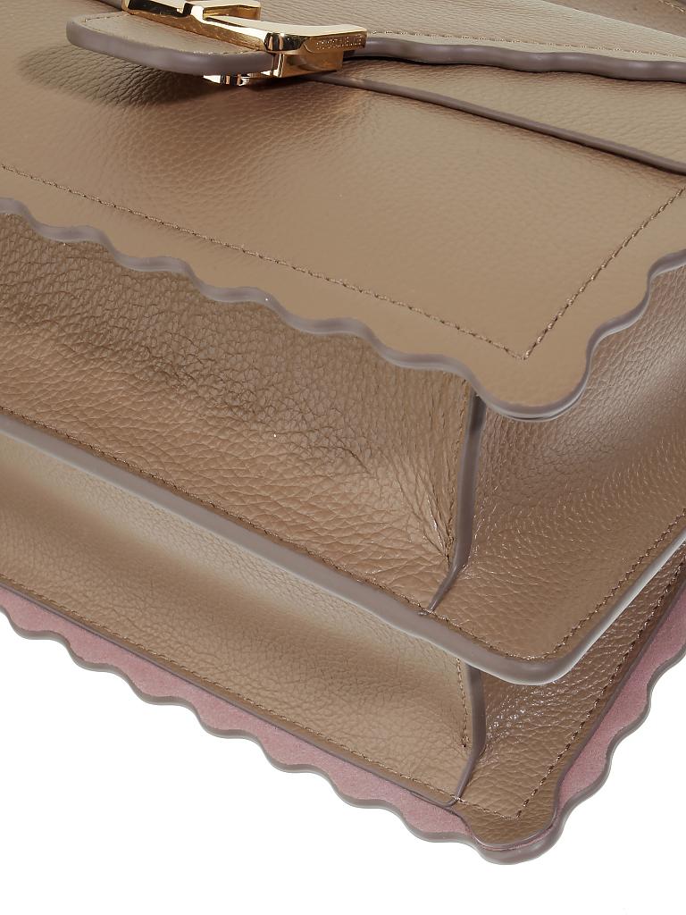 COCCINELLE | Ledertasche - Umhängetasche "Ambrine Merletto" | beige