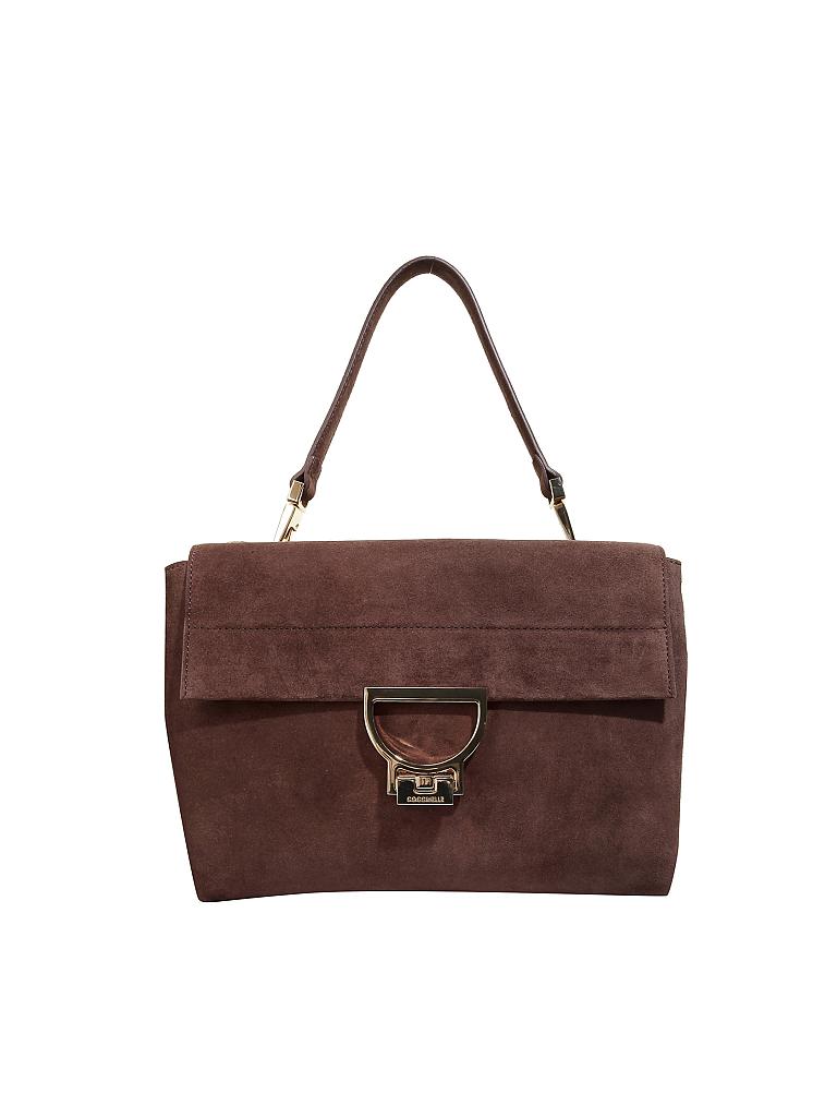 COCCINELLE | Ledertasche - Umhängetasche "Arlettis Suede" | braun