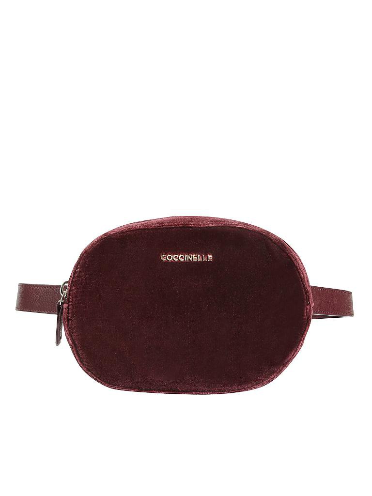 COCCINELLE | Samt-Gürteltasche - Bauchtasche | rot
