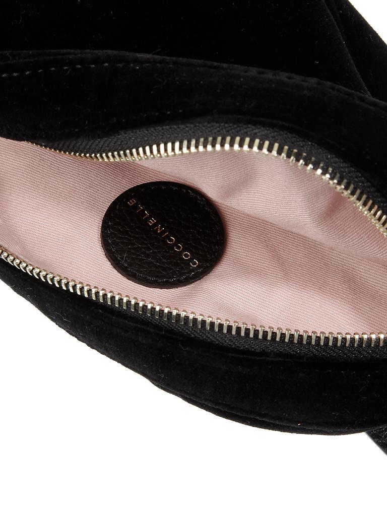 COCCINELLE | Samt-Gürteltasche - Bauchtasche | schwarz
