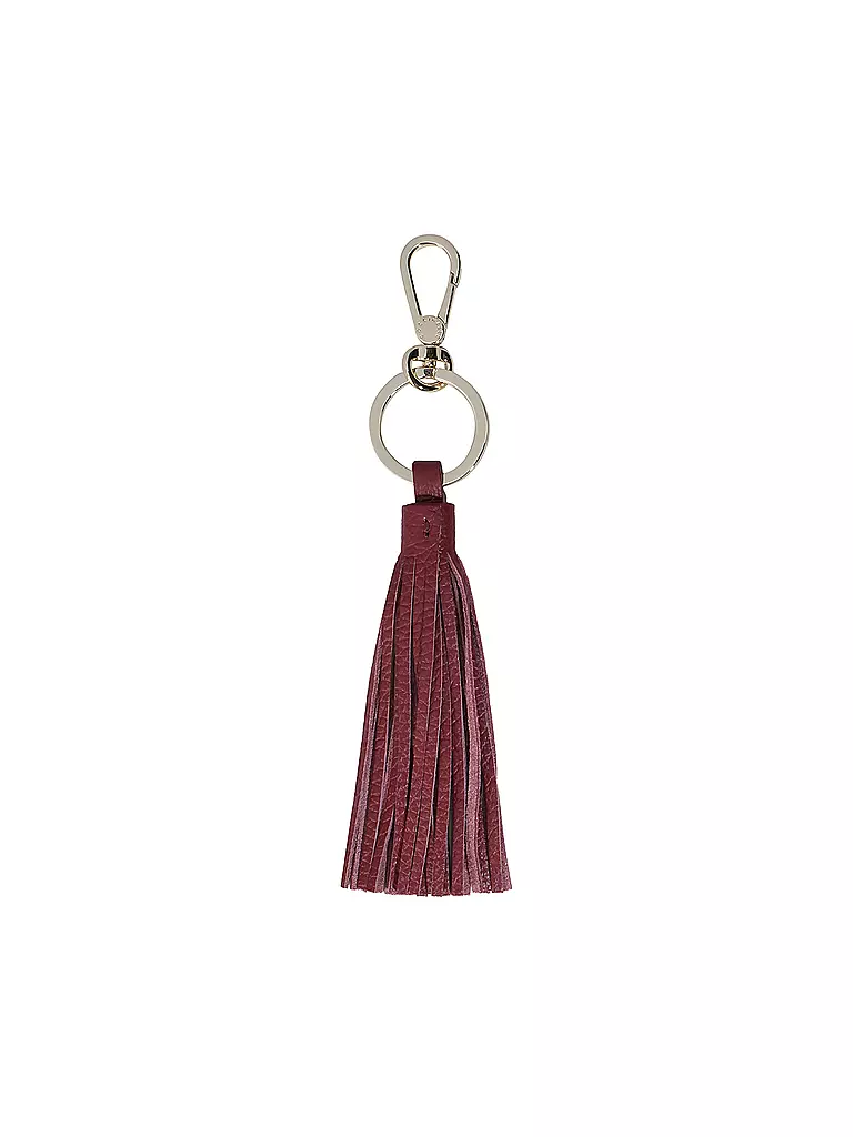 COCCINELLE | Schlüsselanhänger TASSEL  | dunkelrot