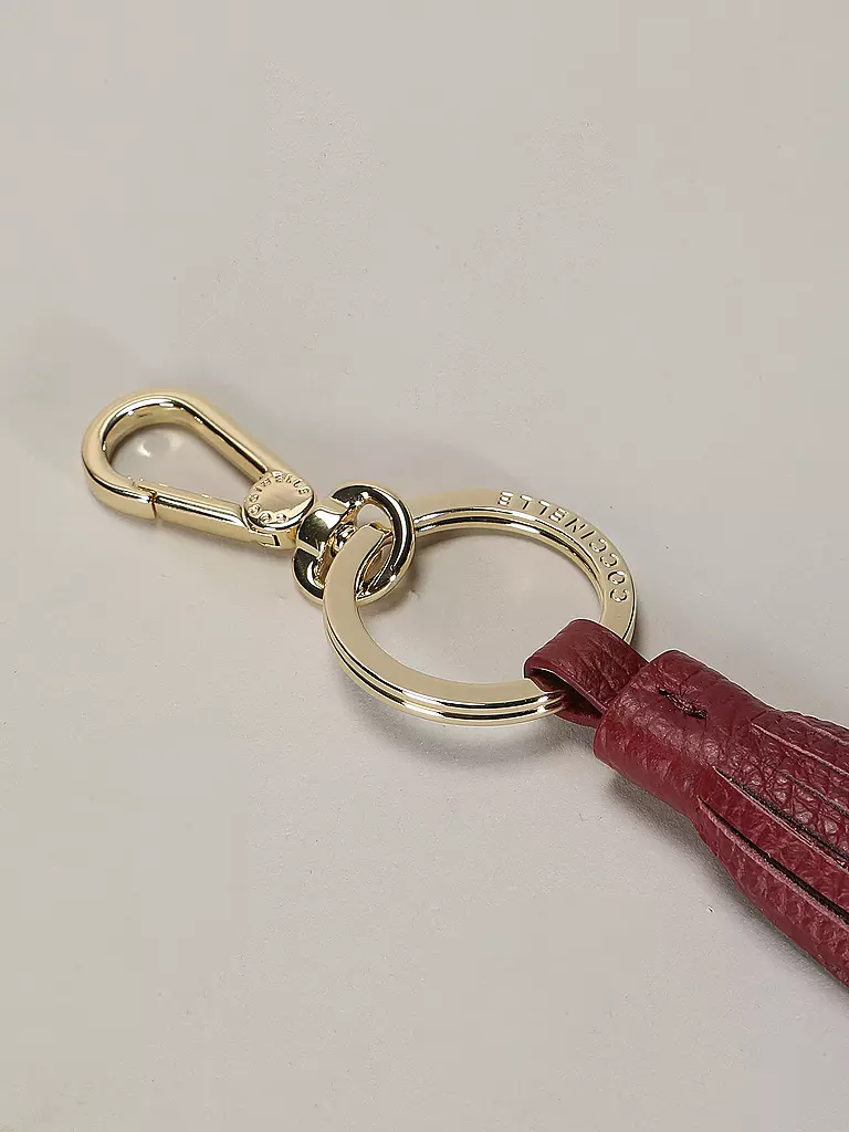 COCCINELLE | Schlüsselanhänger TASSEL  | dunkelrot