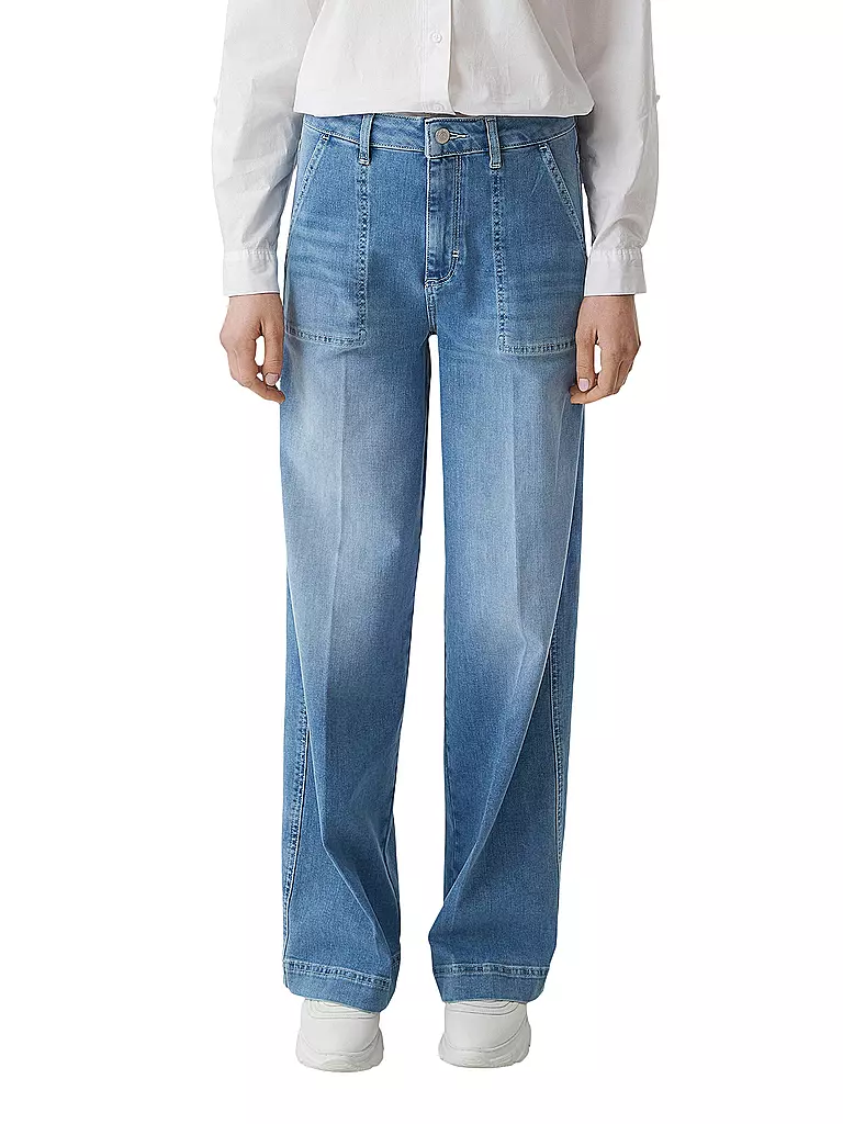 COMMA IDENTITY | High Waist Jeans Loose Fit | blau