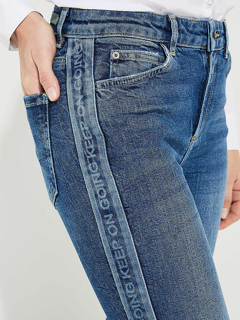 COMMA IDENTITY | Jeans Cropped Fit | blau