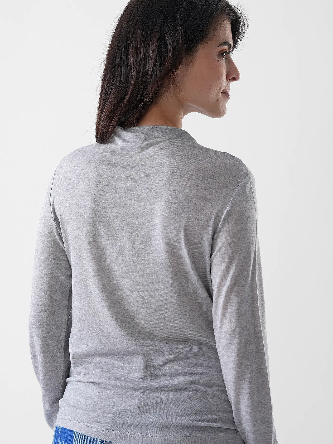 COMMA IDENTITY | Langarmshirt | grau