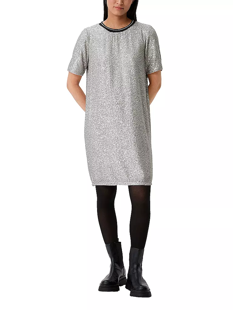 COMMA IDENTITY | Minikleid | silber
