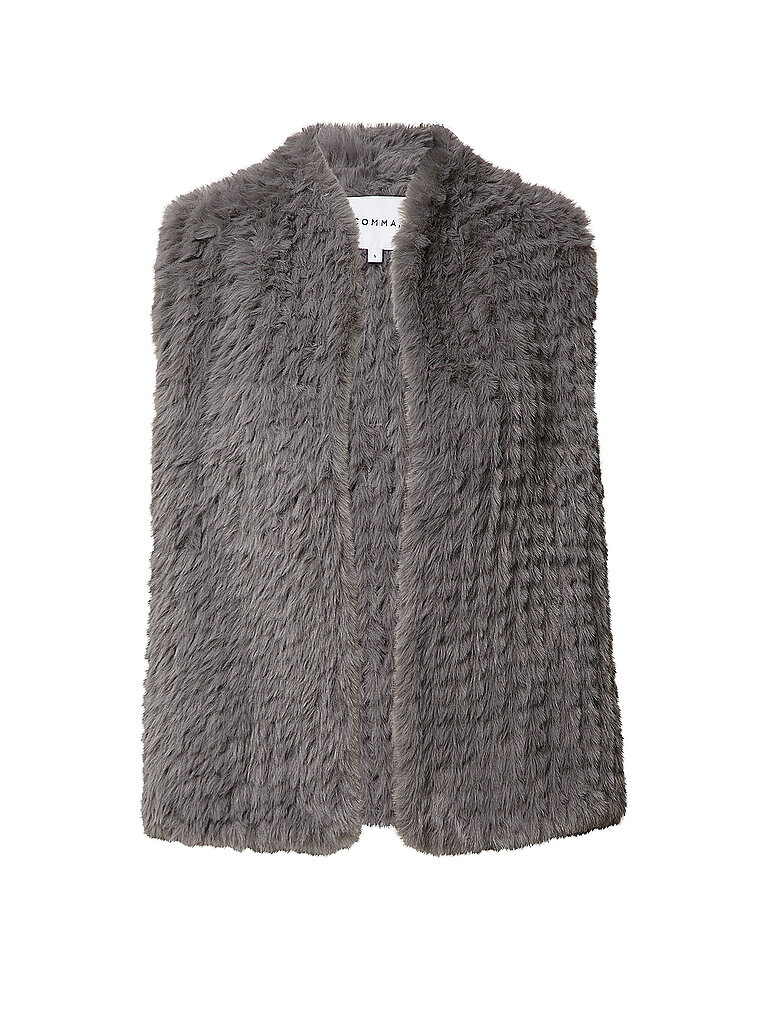 Gilet in Felloptik grau L damen