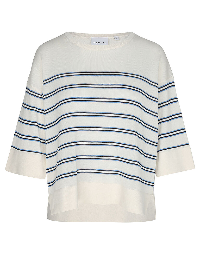 Comma Women's Short Sleeve Knit Pullover White L 8