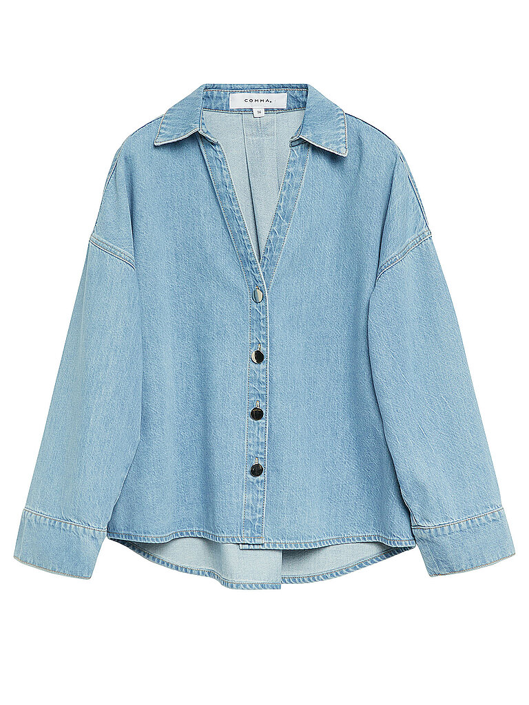 COMMA Jeansbluse blau 38 damen