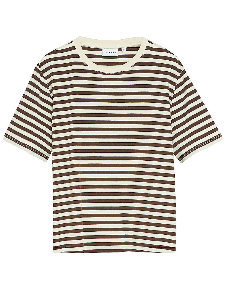COMMA T-Shirt braun 34 damen
