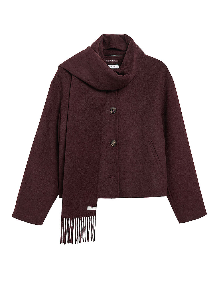 COMMA Wolljacke  dunkelrot | XS