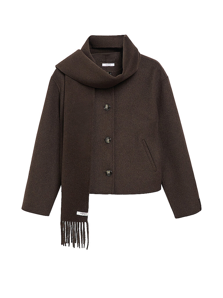 COMMA Wolljacke  braun | S