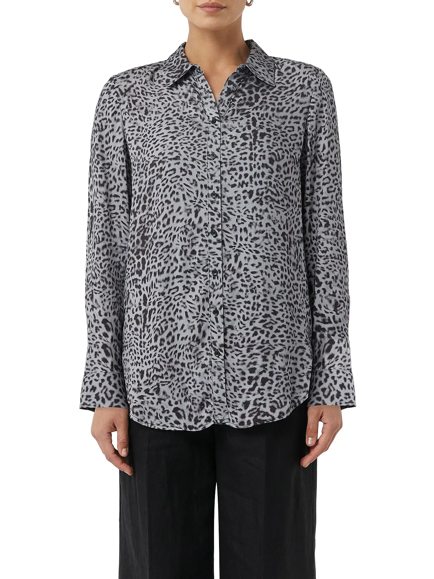 COMMA | Blusenshirt  | grau