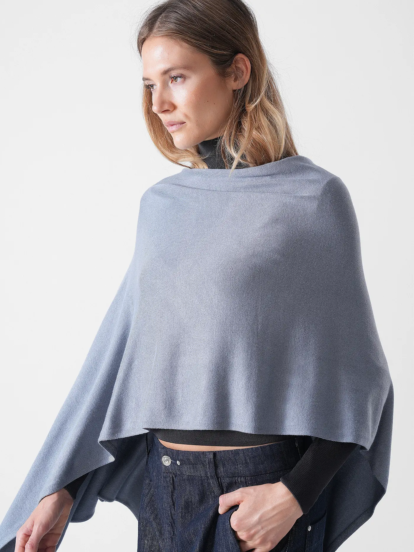 COMMA | Cape - Poncho  | grau