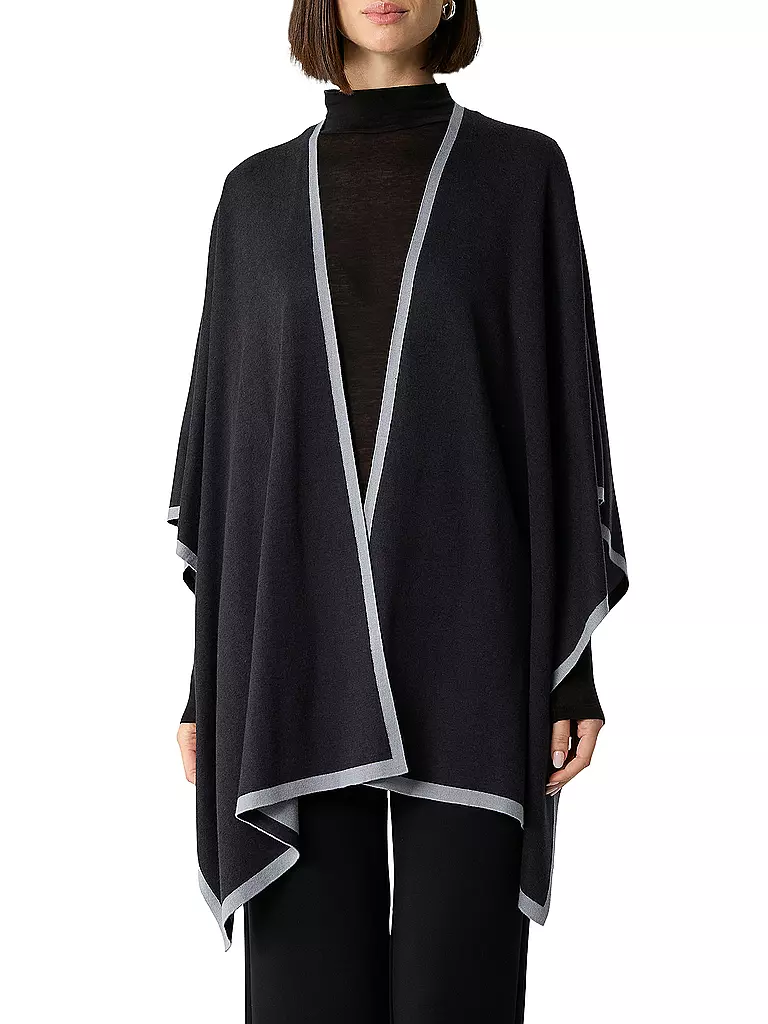COMMA | Cape - Poncho  | dunkelblau
