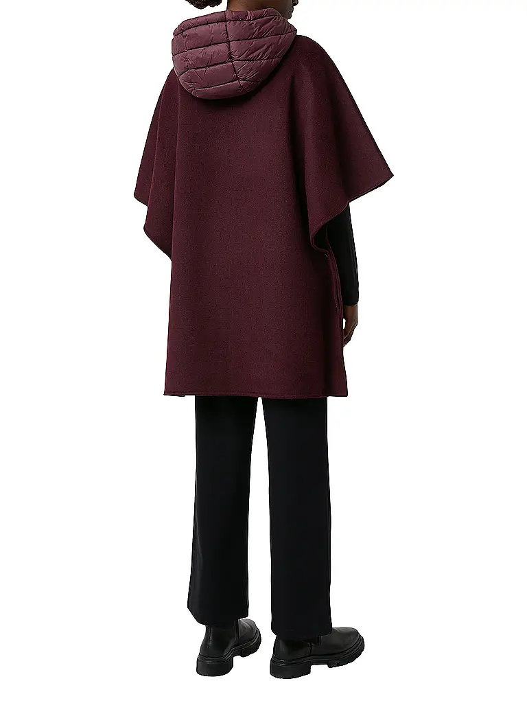 COMMA | Cape - Poncho | dunkelrot