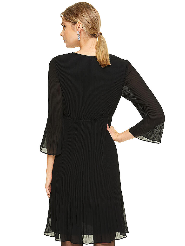 COMMA | Chiffonkleid | schwarz
