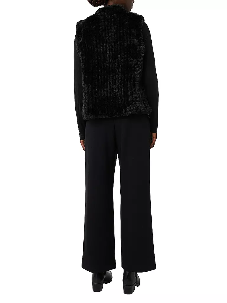 COMMA | Gilet in Felloptik | grau