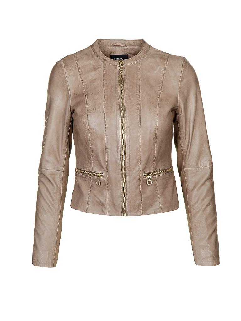 COMMA | Lederjacke | braun