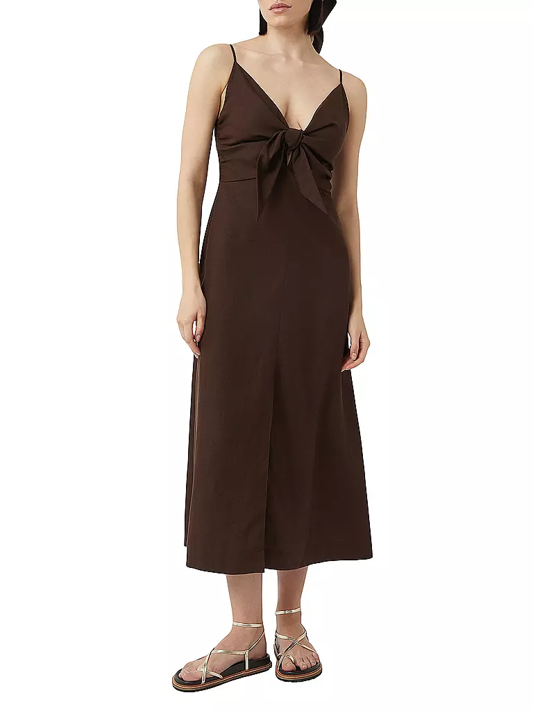 COMMA | Midikleid | braun