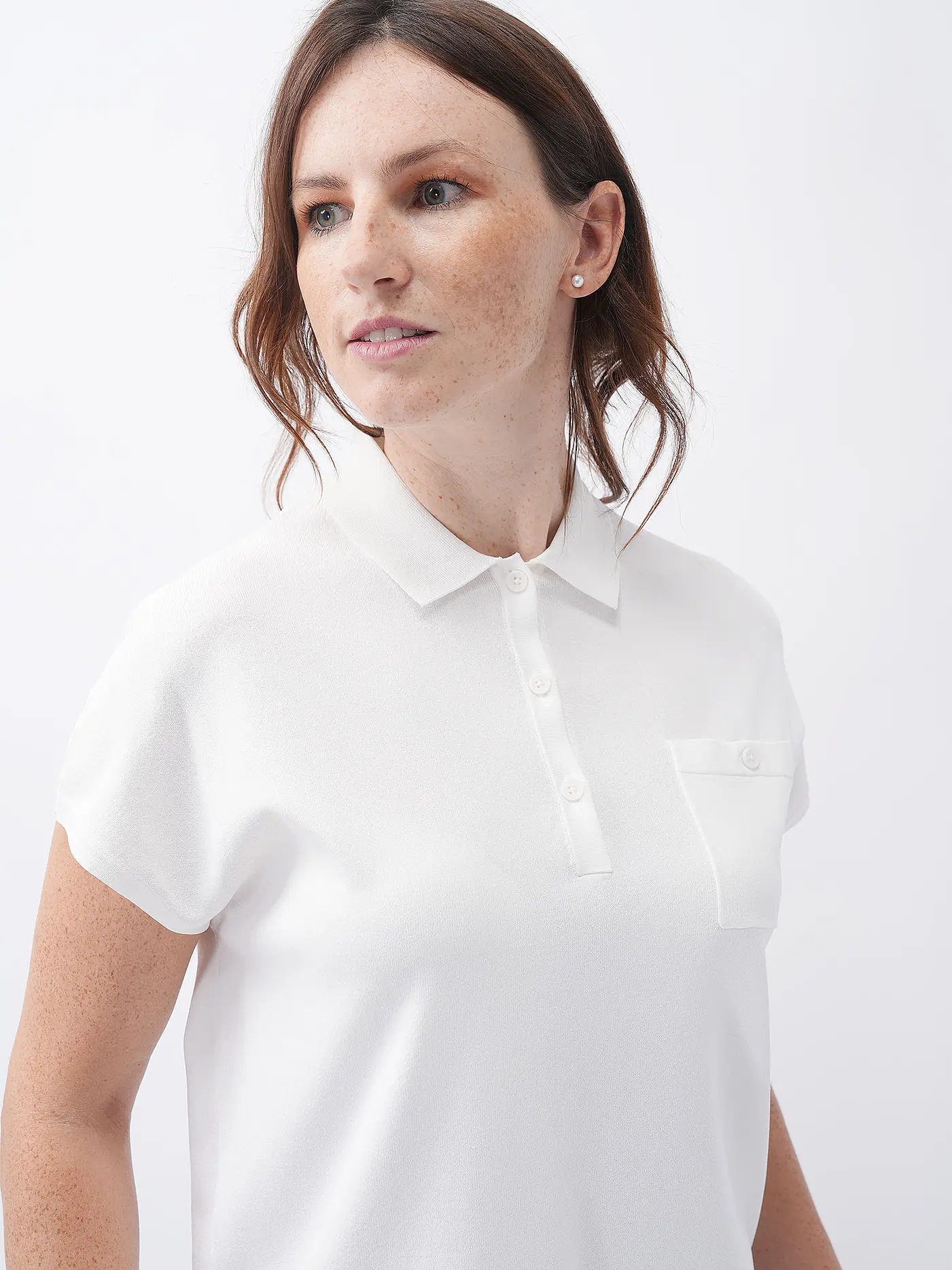 COMMA | Poloshirt | weiss
