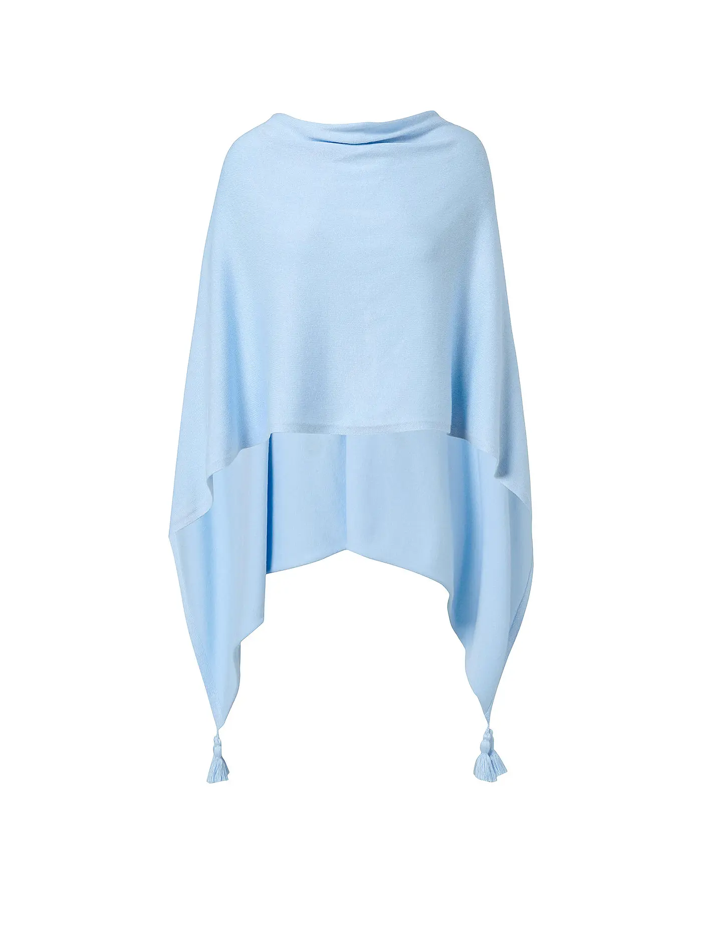 COMMA | Cape - Poncho  | hellblau