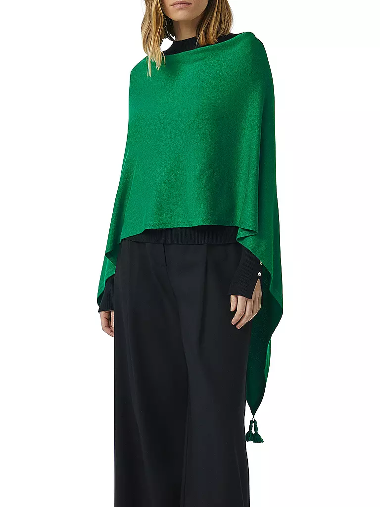 COMMA | Poncho - Cape | dunkelblau