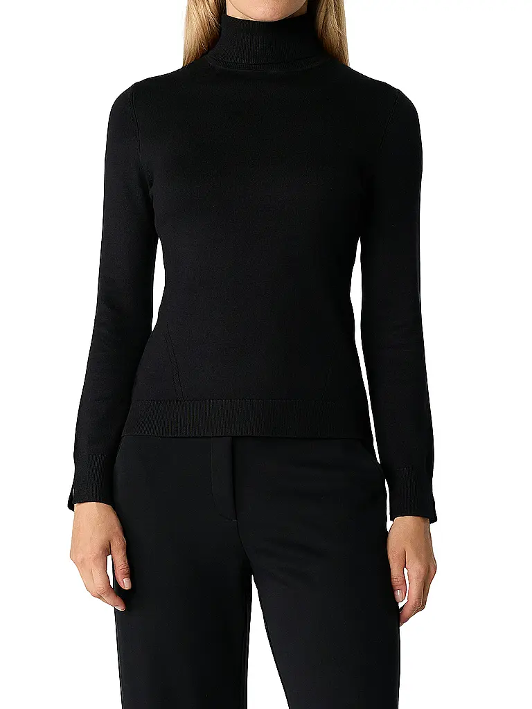 COMMA | Rollkragenpullover  | schwarz