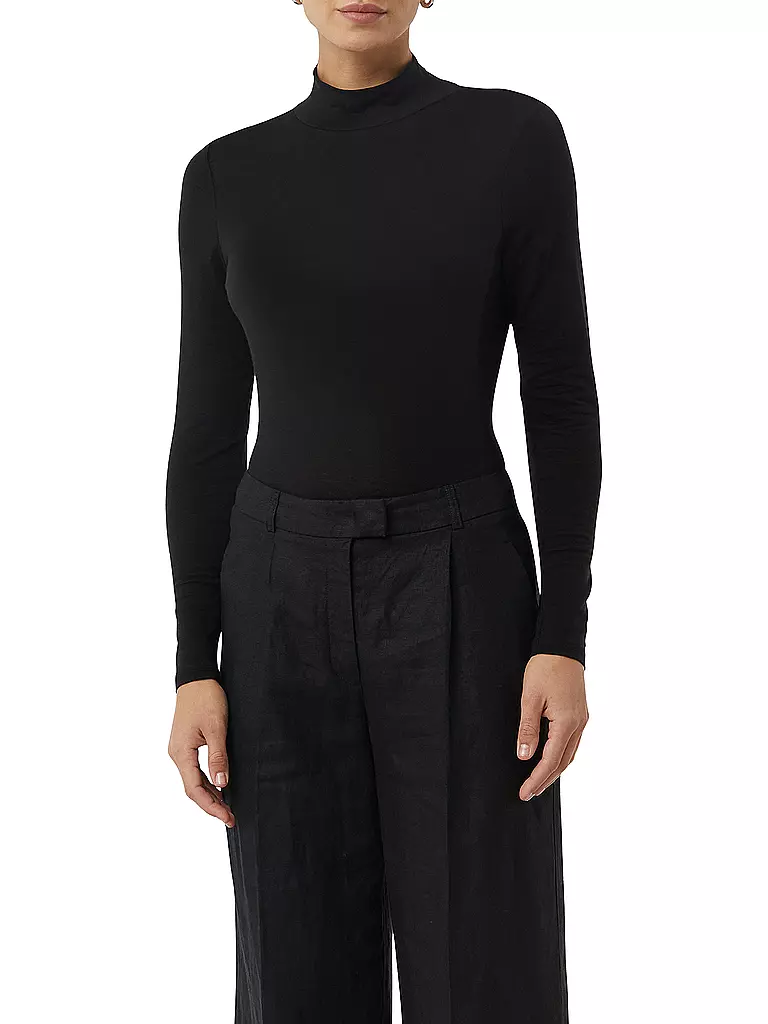 COMMA | Rollkragenshirt | schwarz