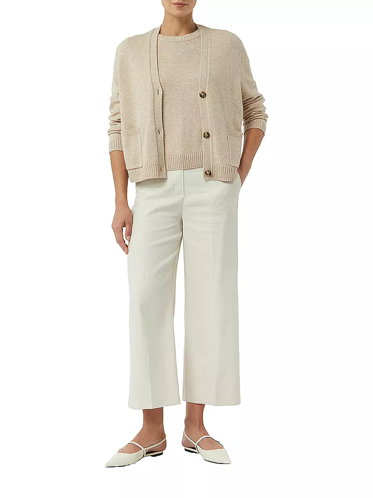 COMMA | Stickjacke | beige