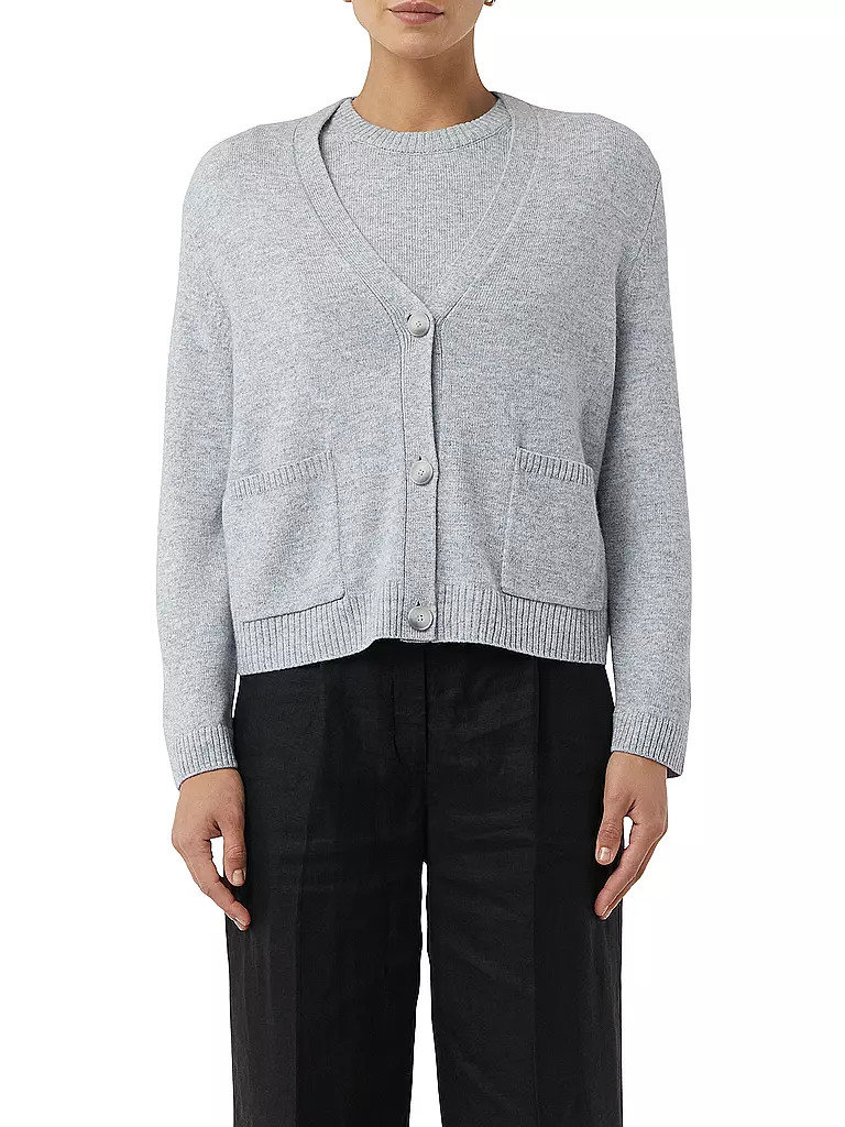 COMMA | Stickjacke | beige