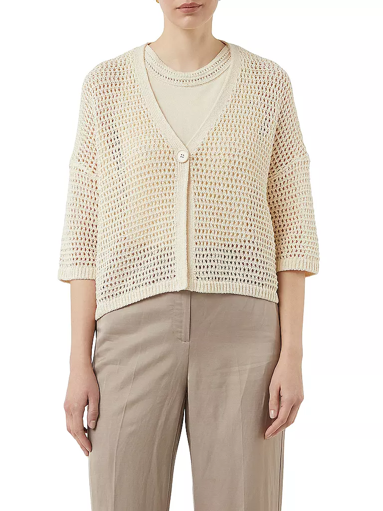 COMMA | Strickjacke | beige