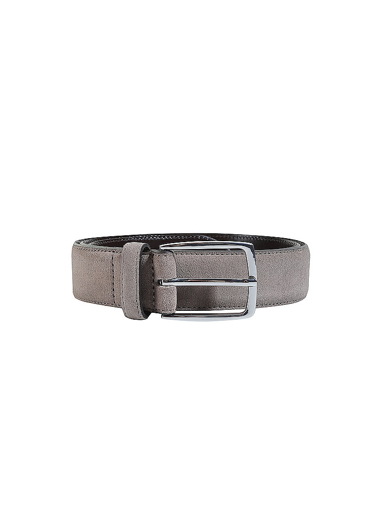 CONDOR Ledergürtel  grau   90 herren