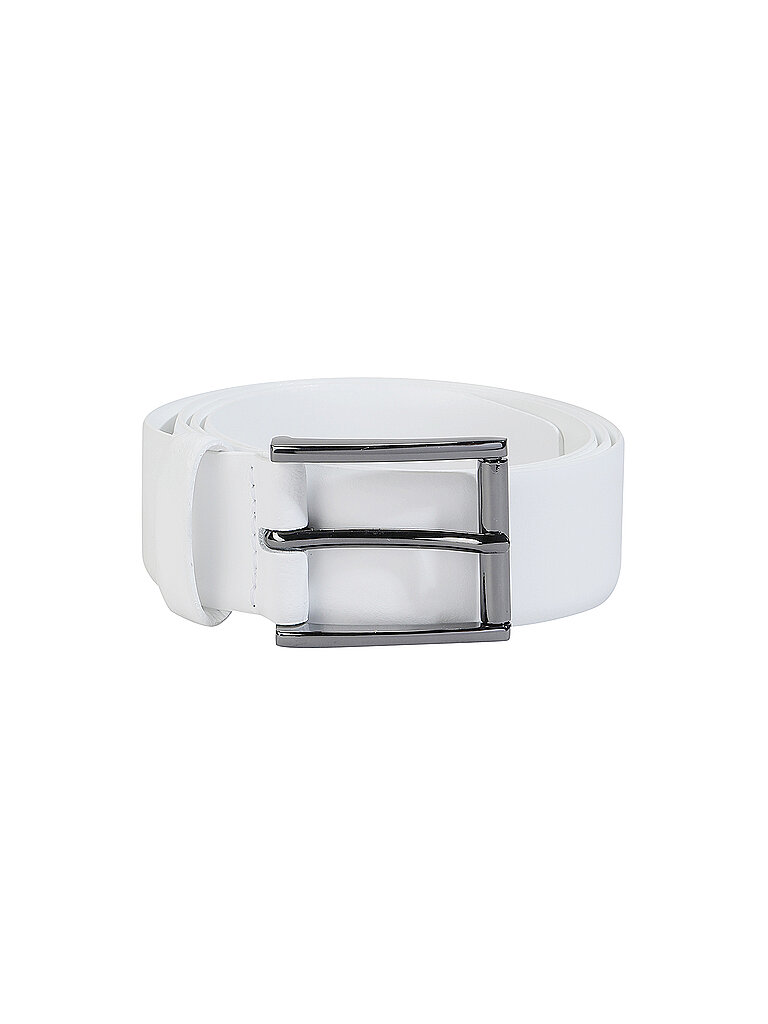 Ledergürtel HAKA weiss 110 herren