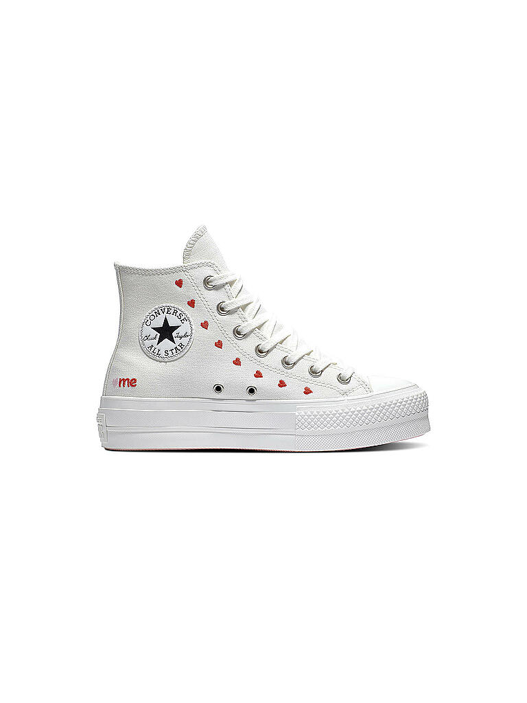 CONVERSE | Sneaker Chuck High Plateau WITH LOVE | creme