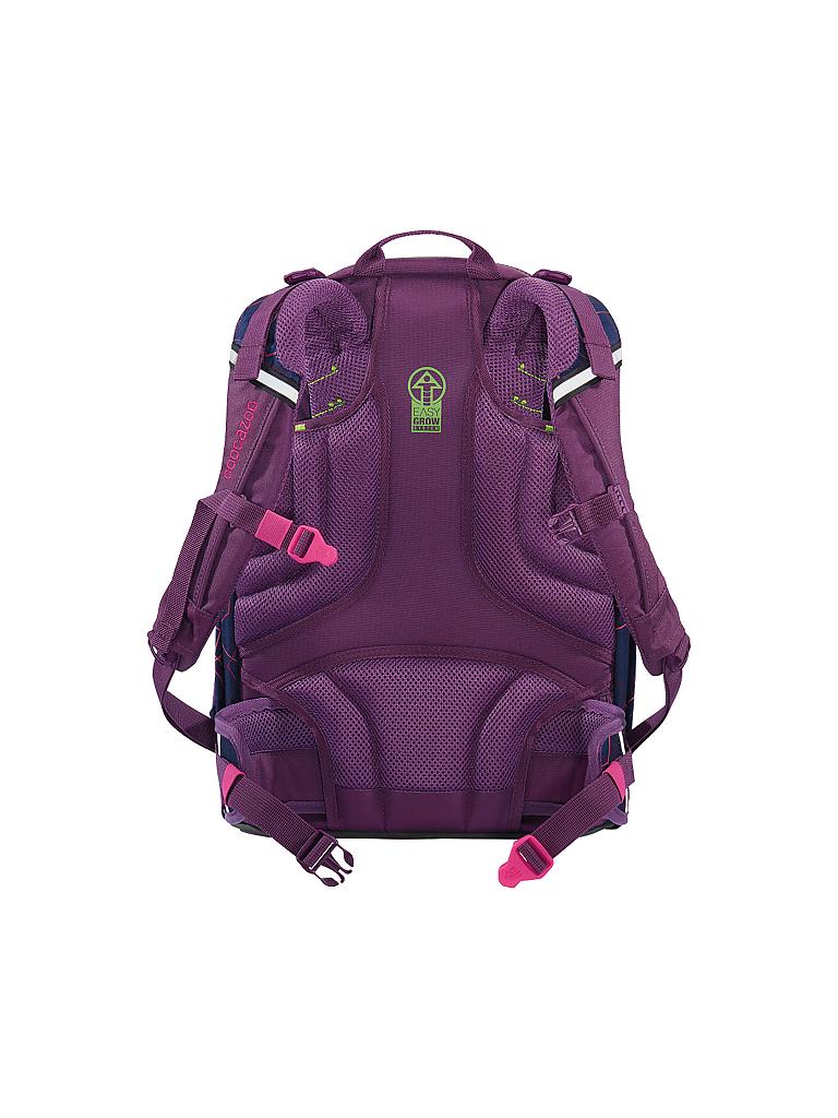 COOCAZOO | Schul-Rucksack "ScaleRale - Laserbeam Plum" | rot