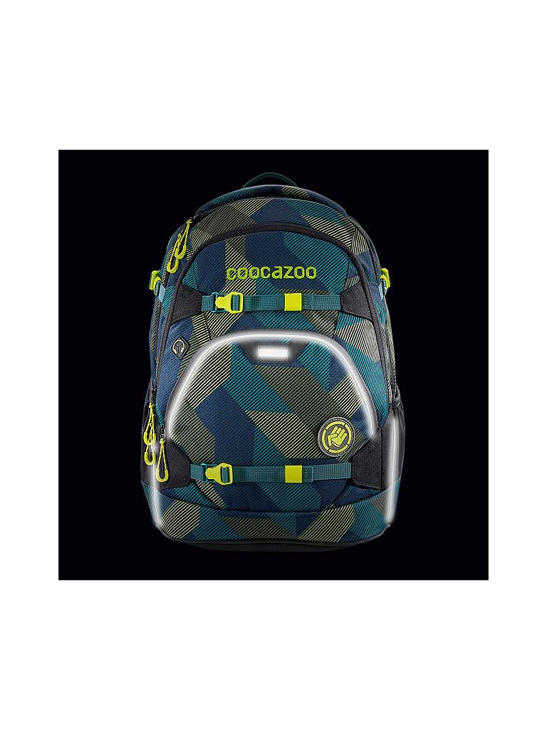 COOCAZOO | Schul-Rucksack "ScaleRale - Polygon Bricks Grey" | grau