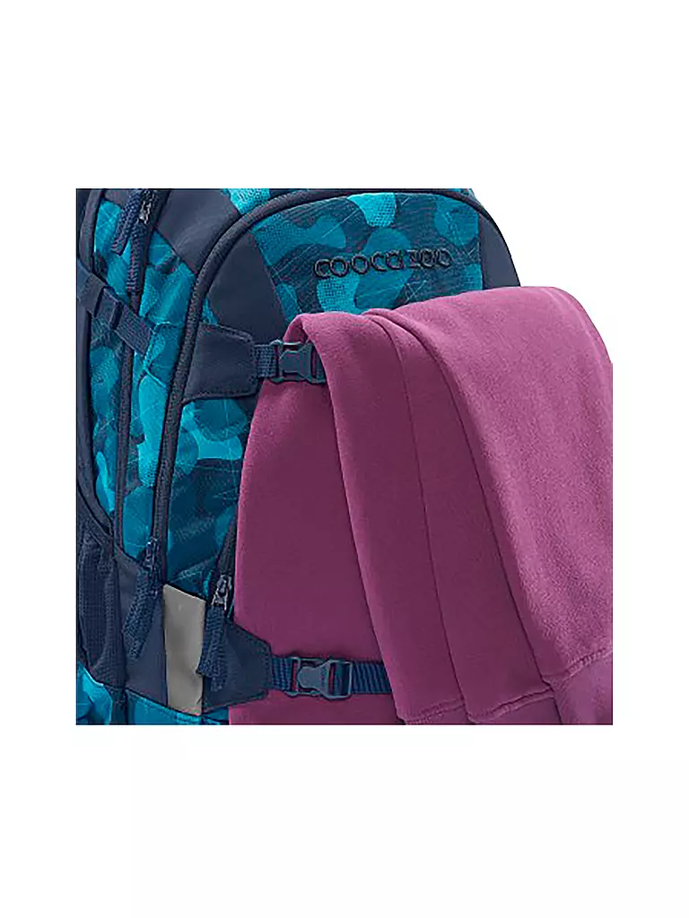 COOCAZOO | Schulrucksack MATE Cloudy Camou | blau