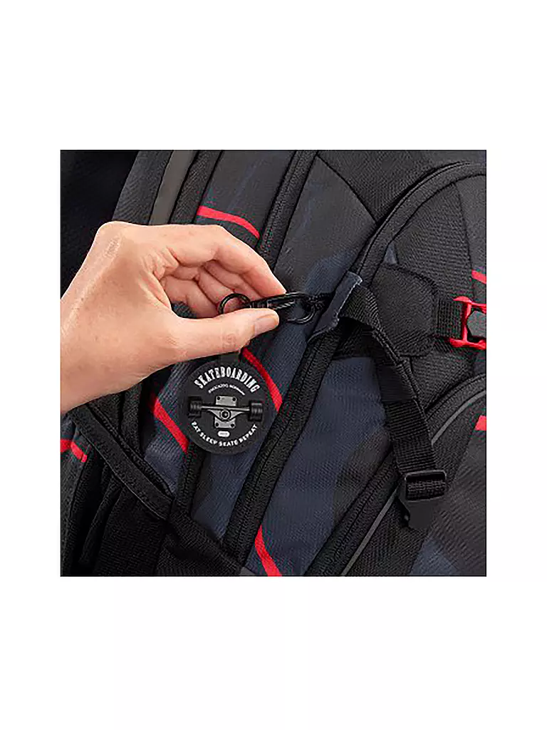 COOCAZOO | Schulrucksack MATE Lava Lines | dunkelblau