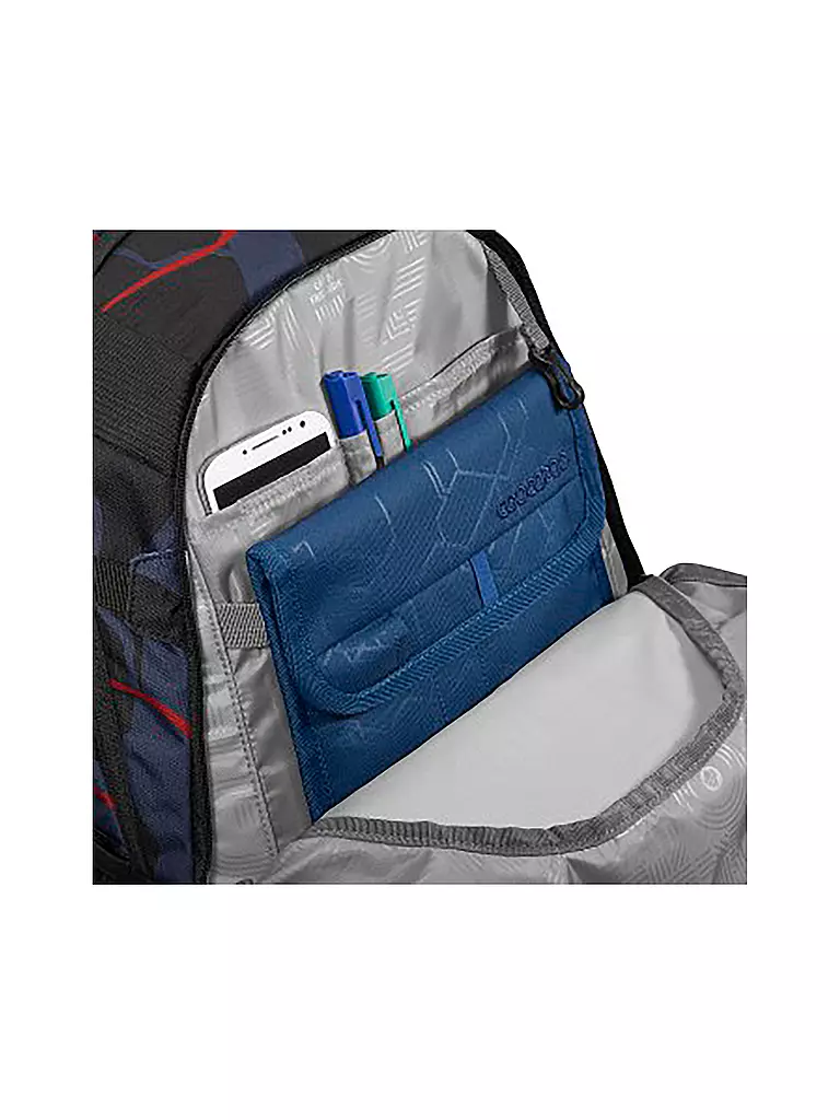 COOCAZOO | Schulrucksack MATE Lava Lines | dunkelblau