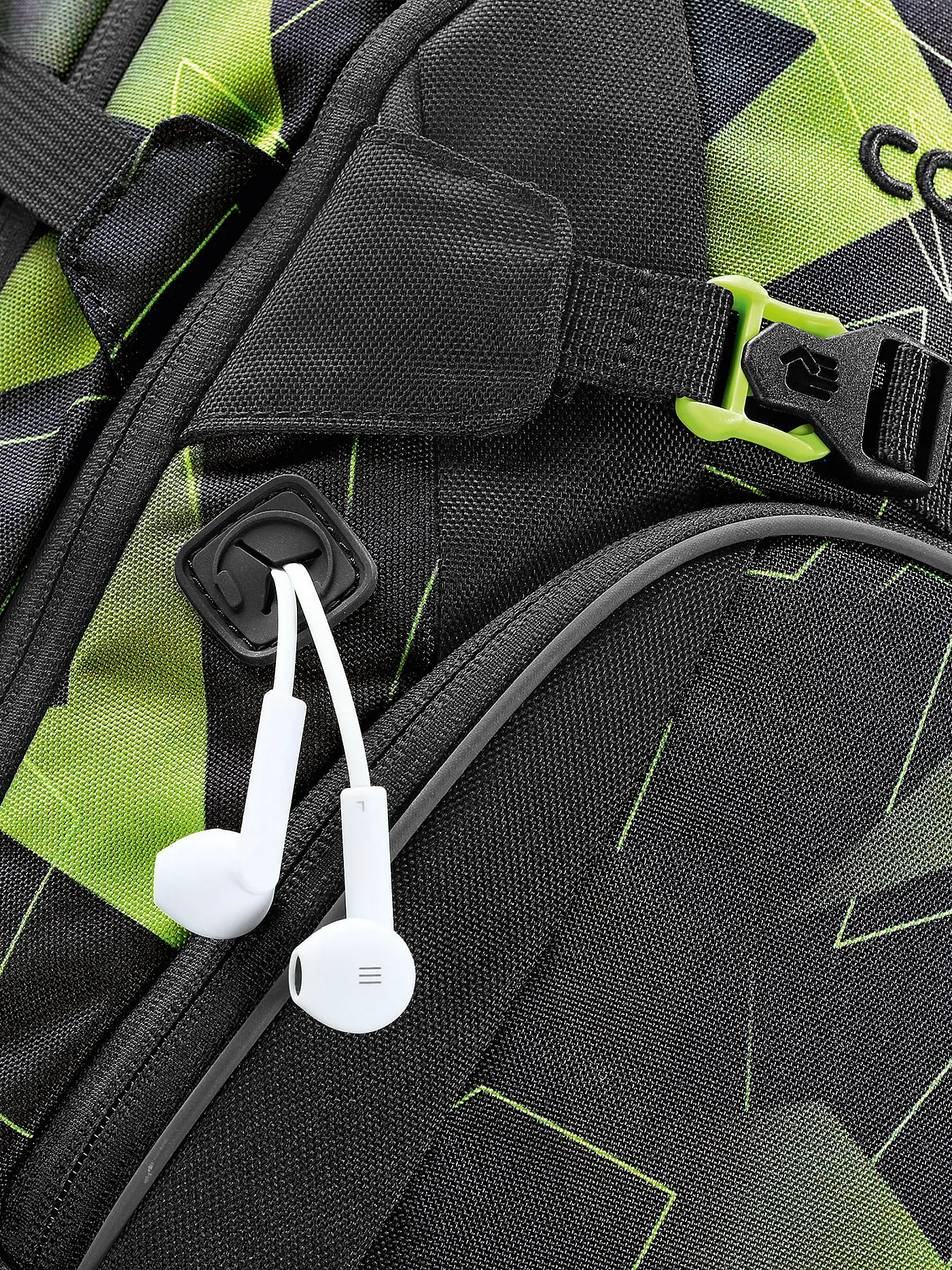 COOCAZOO | Schulrucksack MATE Lime Flash | schwarz