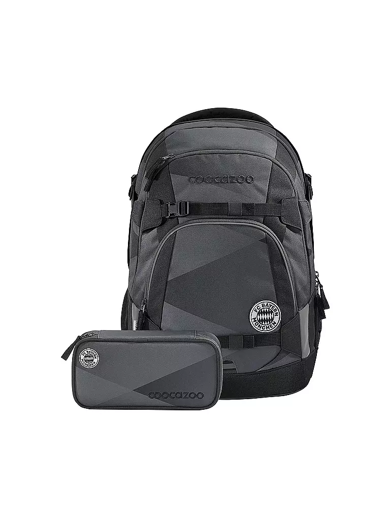 COOCAZOO | Schulrucksack Set 2tlg MATE FC BAYERN | grau