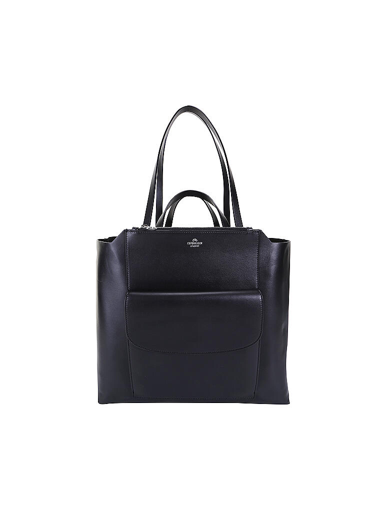 COPENHAGEN | Ledertasche - Shopper BAG 33 | schwarz