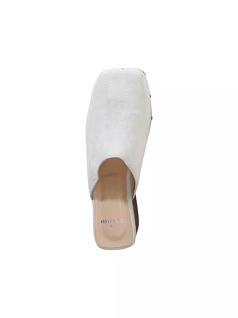 COPENHAGEN | Pantoletten - Clogs SUEDE | creme