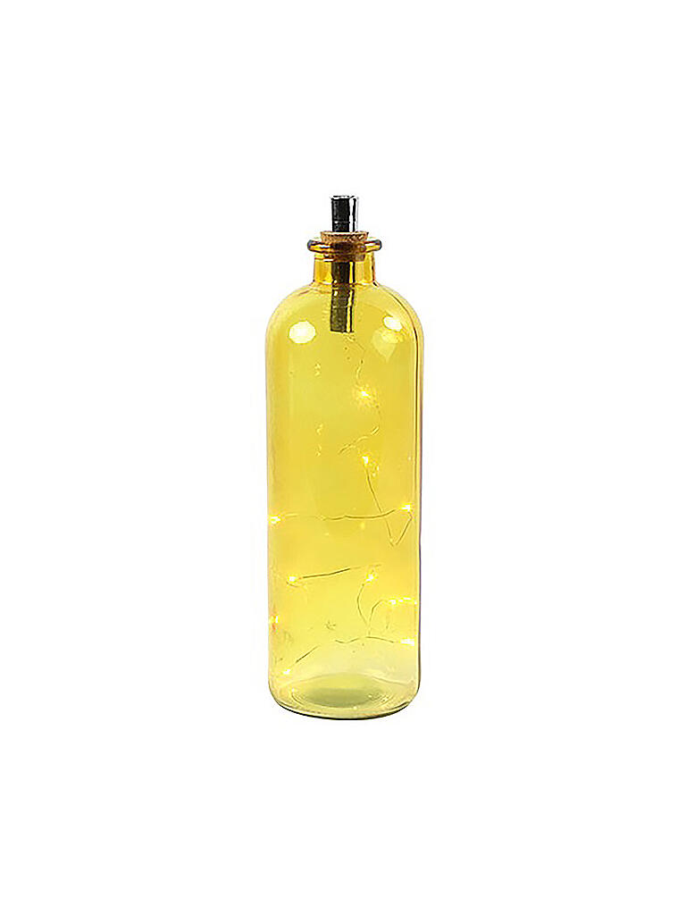 COUNTRYFIELD | Lampe Flasche LED Oleg 35,5cm | gelb