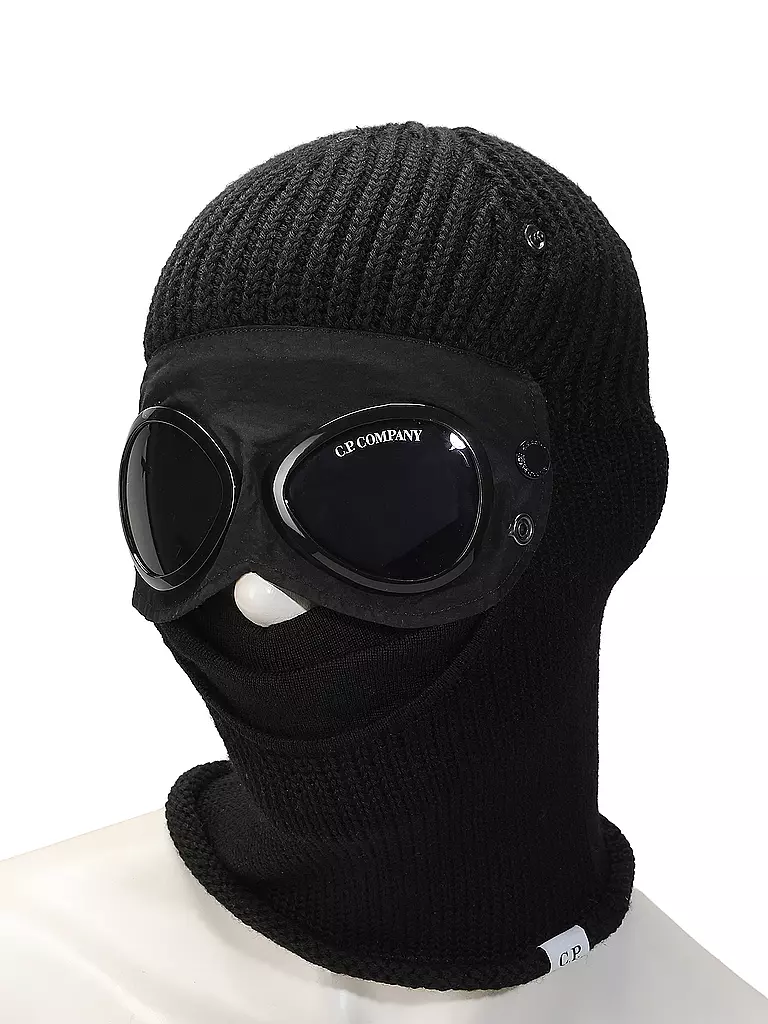 CP COMPANY | Mütze - Balaclava GOOGLES | schwarz