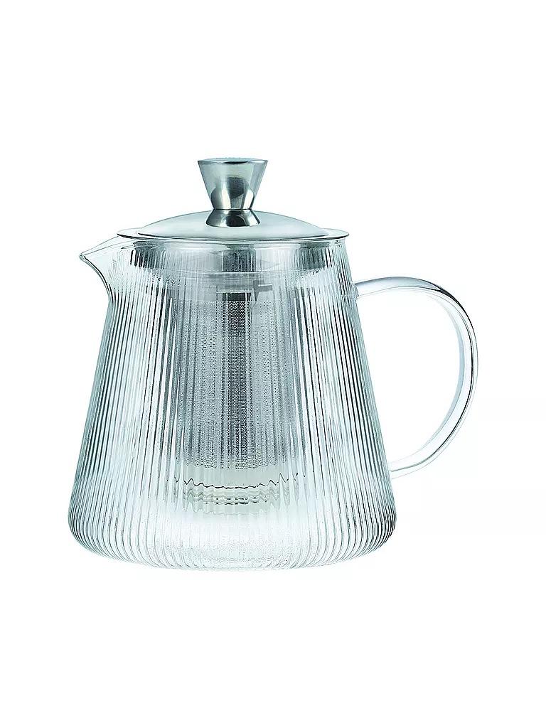 CRISTEL FRANCE | Teekanne DARJEELING mit abschraubbarem Filter 0,8l Glas / Edelstahl | transparent