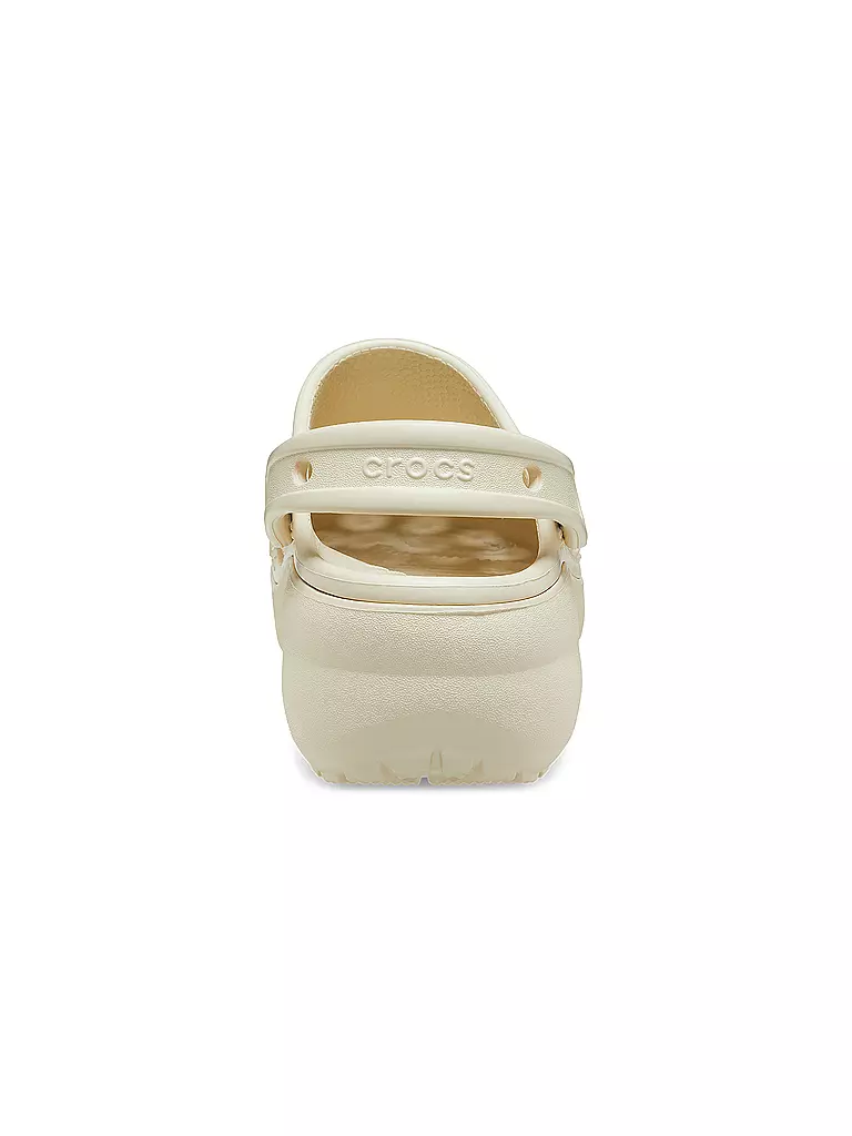 CROCS | Pantoletten CLASSIC PLATFORM CLOG | creme